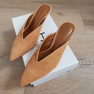Halston Suede Mules